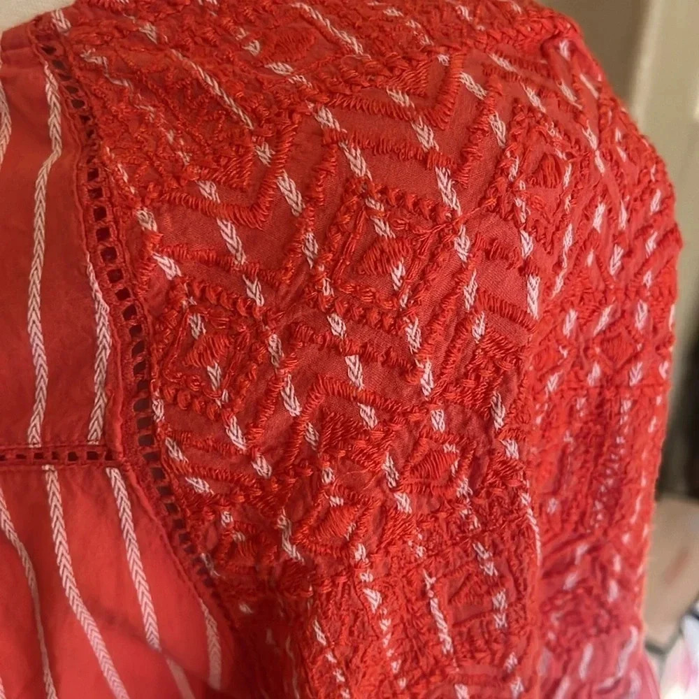 Free People Lola Capri/ Tunic dress-Red-XS - Picture 8 of 11